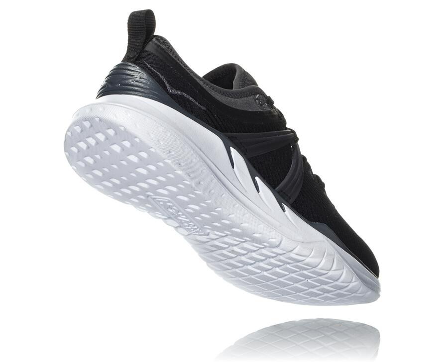 Hoka One One Running Shoes Womens Black/White - Tivra - 64180TCZO